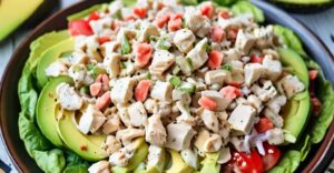 Quick and Creamy Gluten-Free Avocado Chicken Salad